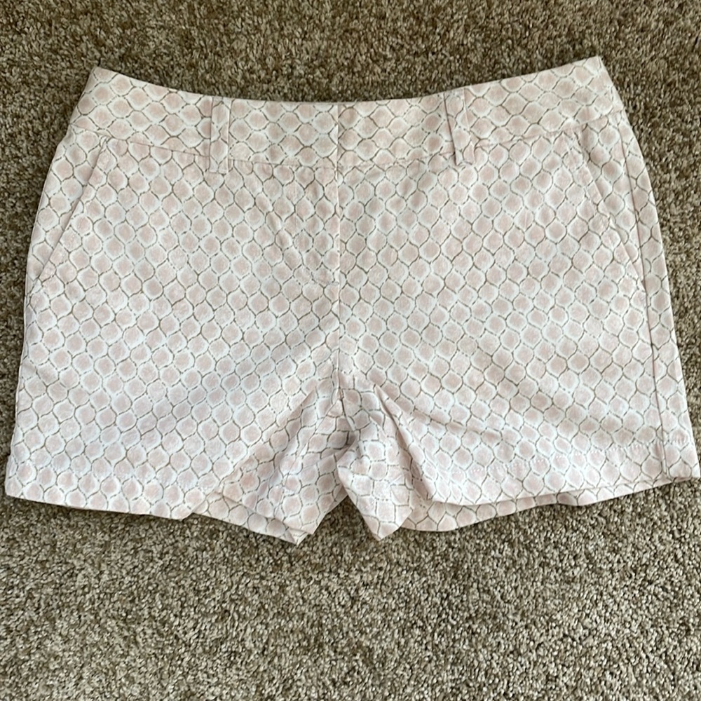 Ann Taylor Loft Pink and Brown Shorts